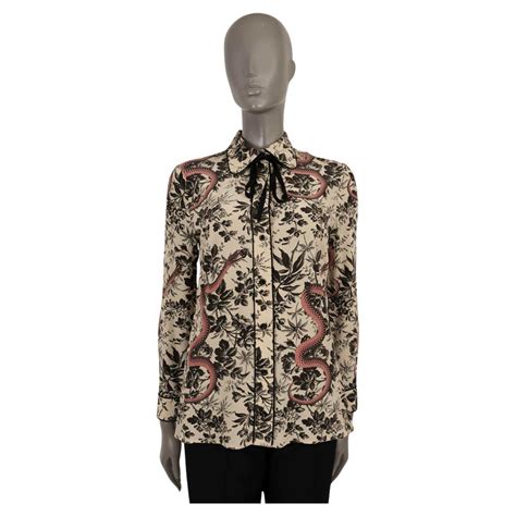 herbarium snake print blouse by gucci|Gucci Snake Print .